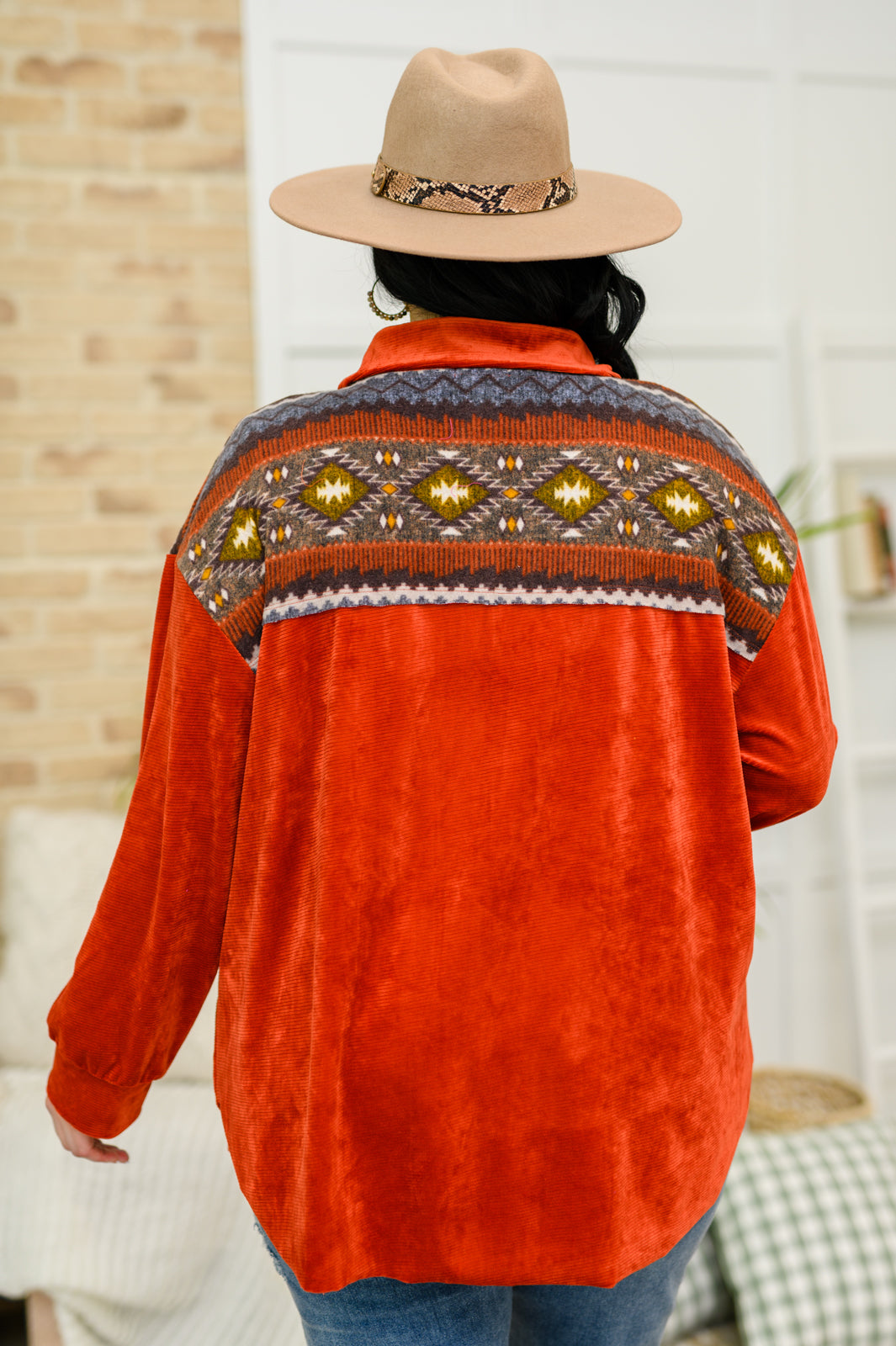 Cozy Cabin Days Sweater in Burnt Orange