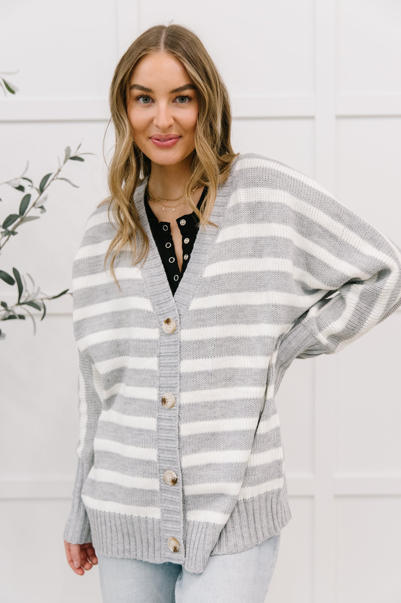 Elle Modern Classic Knit Cardigan