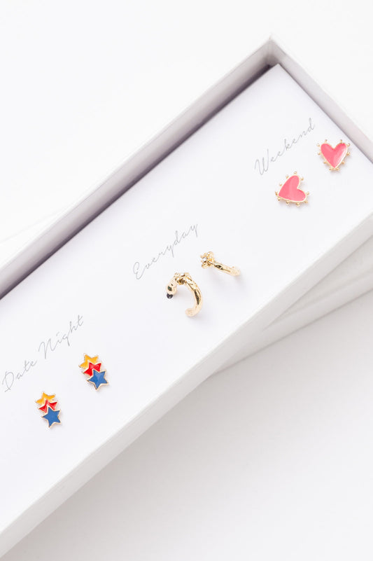 Sunny State Of Mind Box Earring Set